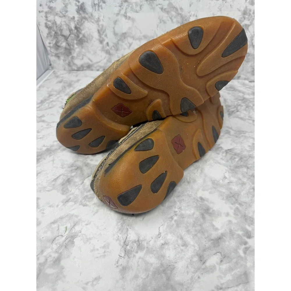 Twisted X Mens Driving Moc Brown ecoTWX Slip On Loafers MDMS012 Size 11M